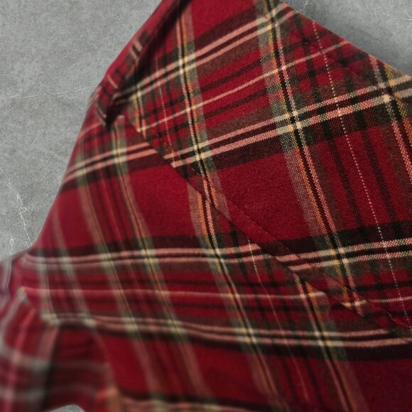 TRACY EVANS Plaid & Ruffled Mini Skirt sz small - Picture 4 of 9